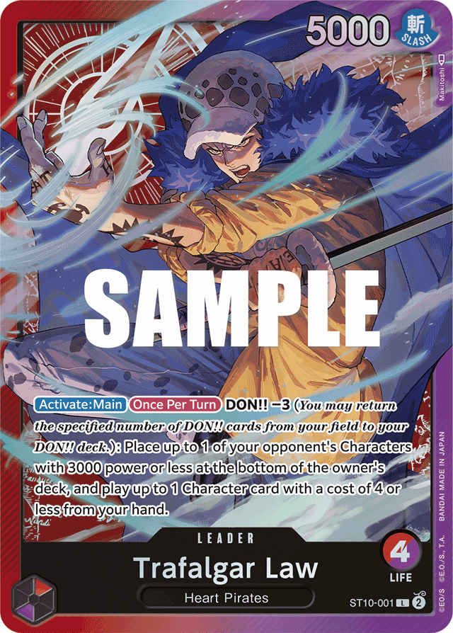 Trafalgar Law (001) - Ultra Deck: The Three Captains - L - ST10-001