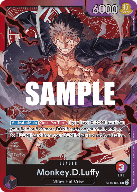 Monkey.D.Luffy (002) - Ultra Deck: The Three Captains - L - ST10-002