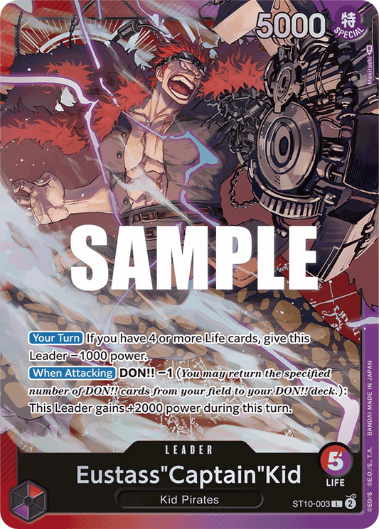 Eustass"Captain"Kid (003) - Ultra Deck: The Three Captains - L - ST10-003