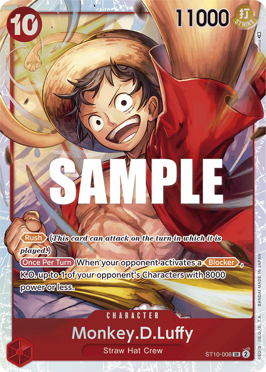 Monkey.D.Luffy (006) - Ultra Deck: The Three Captains - SR - ST10-006
