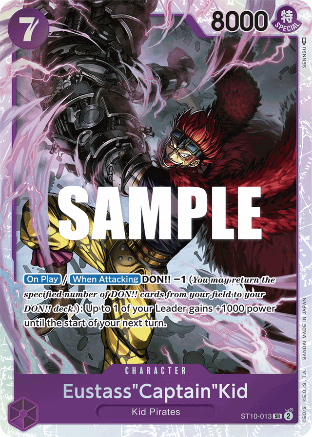 Eustass"Captain"Kid (013) - Ultra Deck: The Three Captains - SR - ST10-013