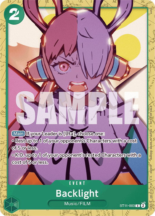 Backlight (Starter Deck 11: Uta Deck Battle) - One Piece Promotion Cards - C - ST11-003