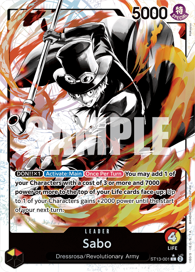 Sabo (001) (Parallel) - Ultra Deck: The Three Brothers - L - ST13-001