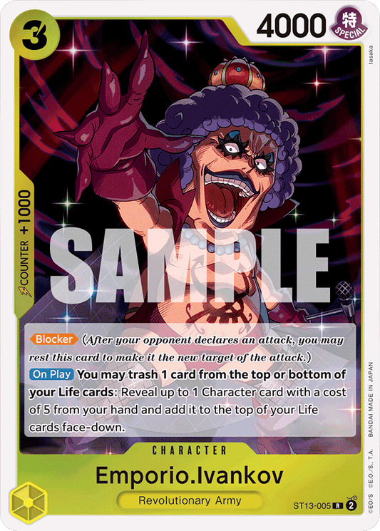 Emporio.Ivankov - Ultra Deck: The Three Brothers - R - ST13-005