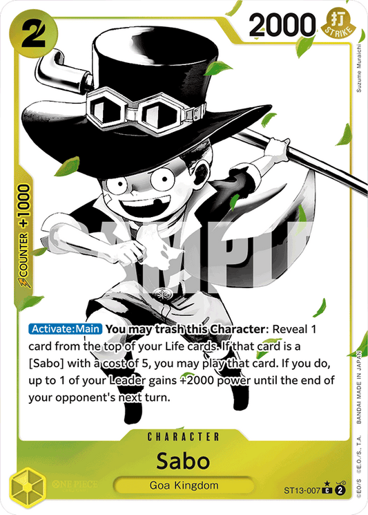 Sabo (007) (Parallel) - Ultra Deck: The Three Brothers - C - ST13-007
