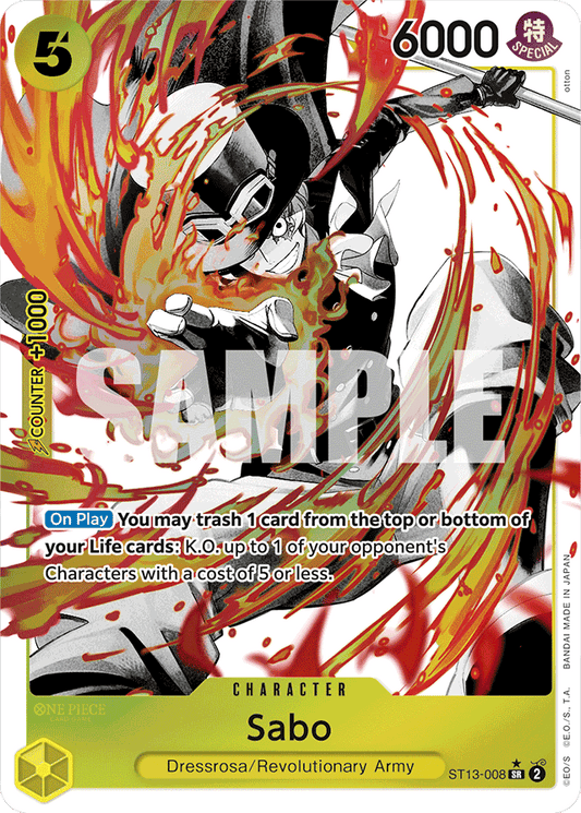 Sabo (008) (Parallel) - Ultra Deck: The Three Brothers - SR - ST13-008
