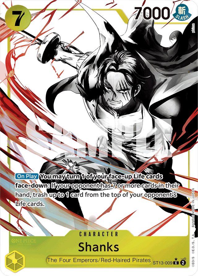 Shanks (Parallel) - Ultra Deck: The Three Brothers - C - ST13-009