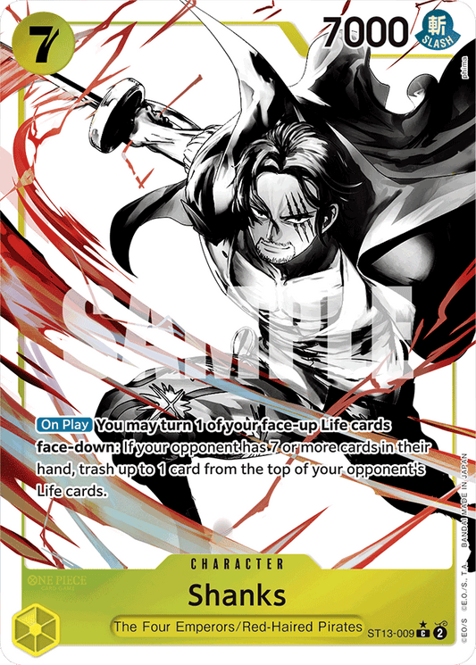 Shanks (Parallel) - Ultra Deck: The Three Brothers - C - ST13-009