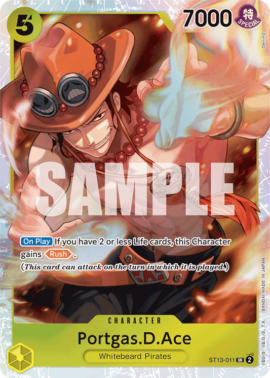 Portgas.D.Ace (011) - Ultra Deck: The Three Brothers - SR - ST13-011