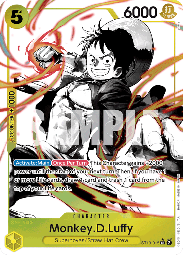 Monkey.D.Luffy (015) (Parallel) - Ultra Deck: The Three Brothers - SR - ST13-015