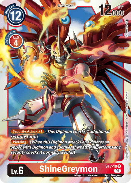 ShineGreymon - Starter Deck 07: Gallantmon - Rare - ST7-10 R