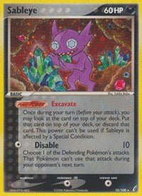 Sableye - Crystal Guardians - Holo Rare - 10/100