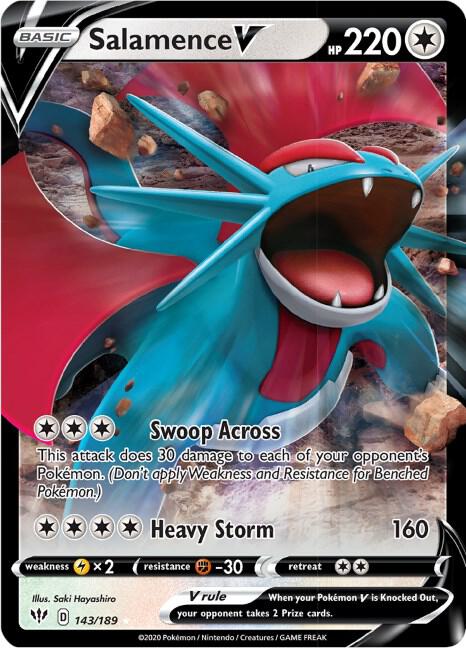 Salamence V - SWSH03: Darkness Ablaze - Ultra Rare - 143/189
