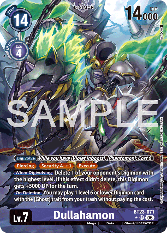 Dullahamon (Alternate Art) - Hackers' Slumber - Super Rare - BT23-071 SR