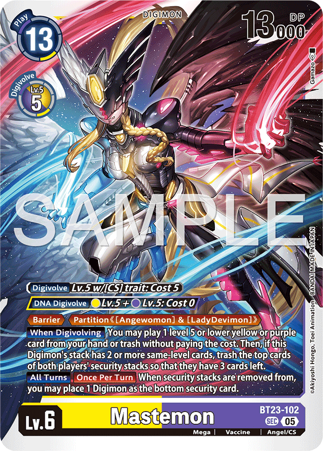 Mastemon - Hackers' Slumber - Secret Rare - BT23-102 SEC
