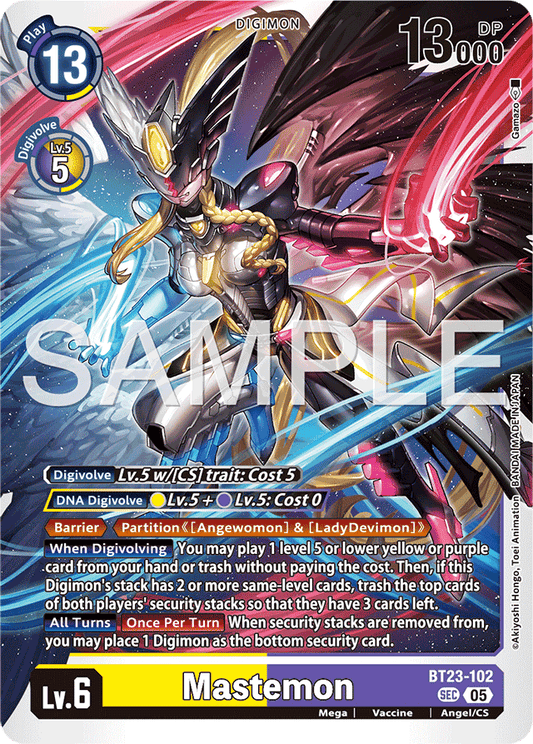 Mastemon - Hackers' Slumber - Secret Rare - BT23-102 SEC