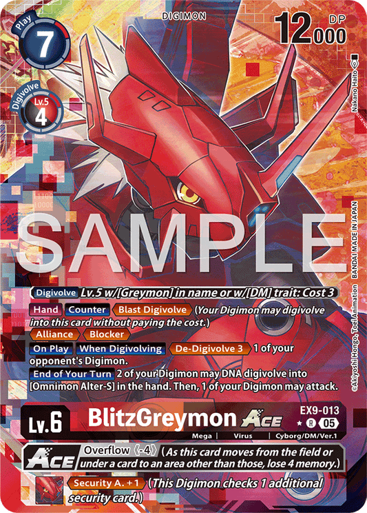 BlitzGreymon ACE (Alternate Art) - Versus Monsters - Rare - EX9-013 R