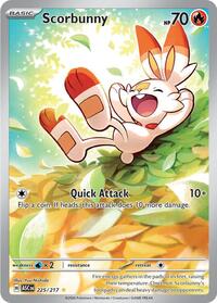 Scorbunny - 225/217 - ME: Ascended Heroes - Illustration Rare - 225/217