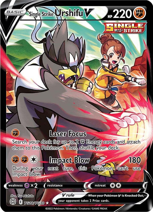 Single Strike Urshifu V - SWSH09: Brilliant Stars Trainer Gallery - Ultra Rare - TG18/TG30