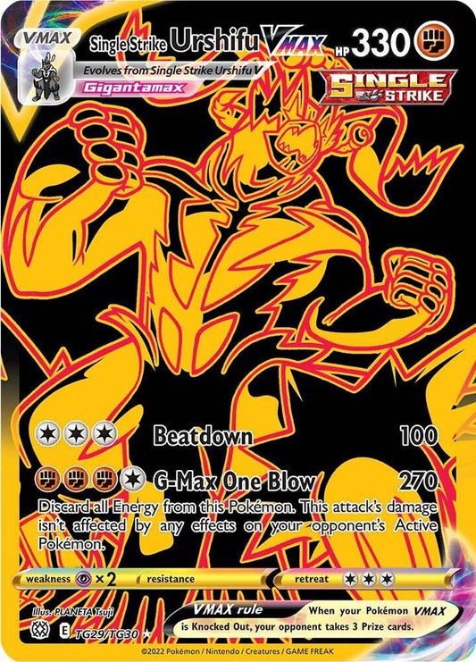 Single Strike Urshifu VMAX (Secret) - SWSH09: Brilliant Stars Trainer Gallery - Ultra Rare - TG29/TG30