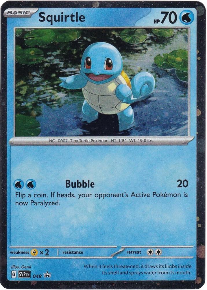 Squirtle - 048 (Cosmos Holo) - SV: Scarlet & Violet Promo Cards - Promo - 048
