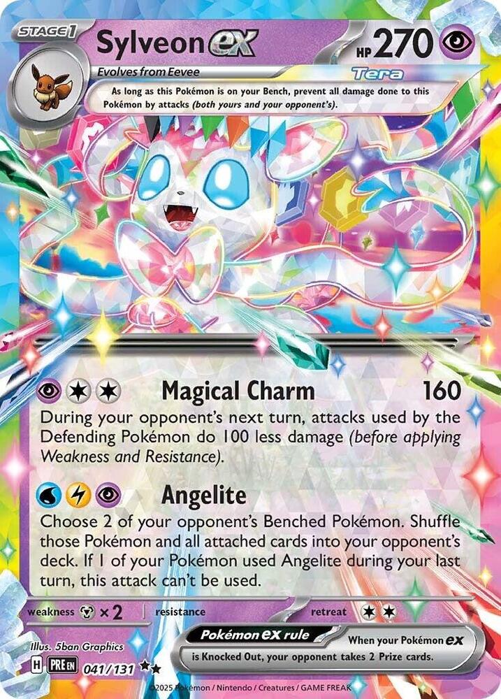 Sylveon ex - 041/131 - SV: Prismatic Evolutions - Double Rare - 041/131