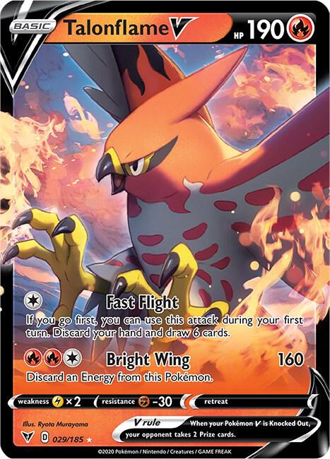 Talonflame V - SWSH04: Vivid Voltage - Ultra Rare - 029/185