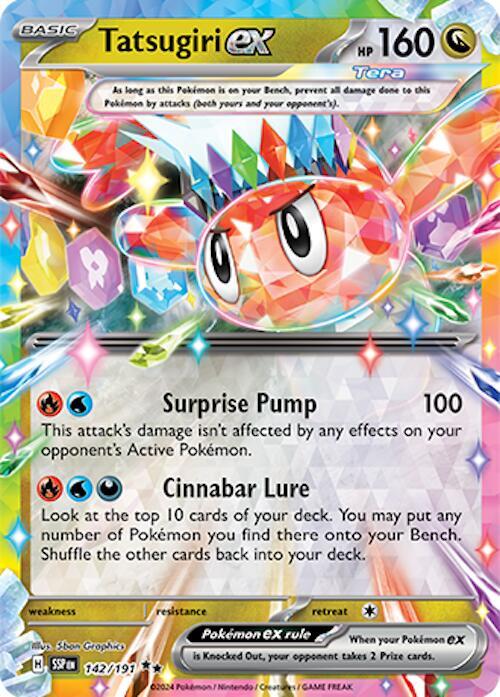 Tatsugiri ex - 142/191 - SV08: Surging Sparks - Double Rare - 142/191
