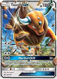 Tauros GX - SM Base Set - Ultra Rare - 100/149