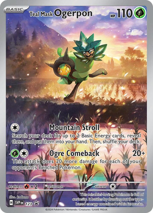 Teal Mask Ogerpon - 123 - SV: Scarlet & Violet Promo Cards - Promo - 123