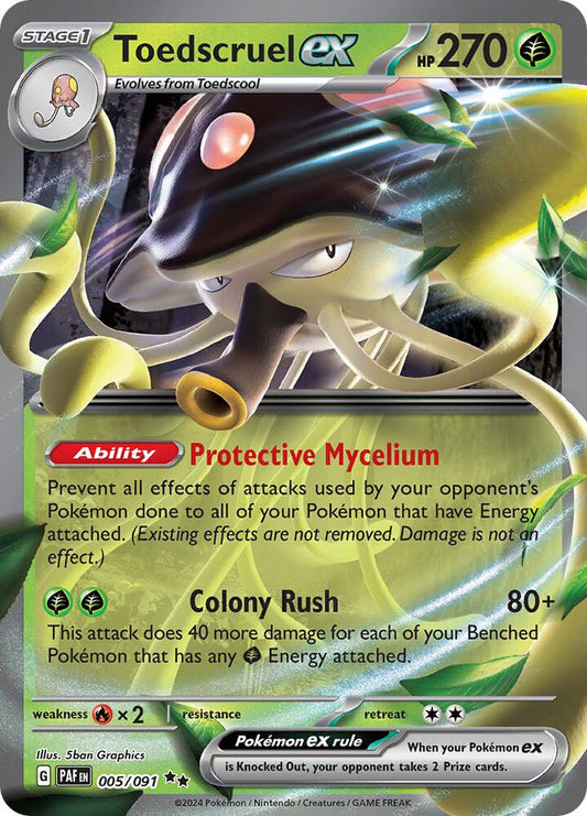 Toedscruel ex - 005/091 - SV: Paldean Fates - Double Rare - 005/091