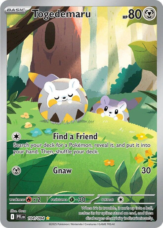 Togedemaru - 104/094 - ME02: Phantasmal Flames - Illustration Rare - 104/094