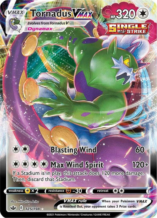 Tornadus VMAX - SWSH06: Chilling Reign - Ultra Rare - 125/198