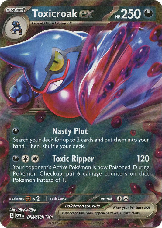 Toxicroak ex - 131/198 - SV01: Scarlet & Violet Base Set - Double Rare - 131/198