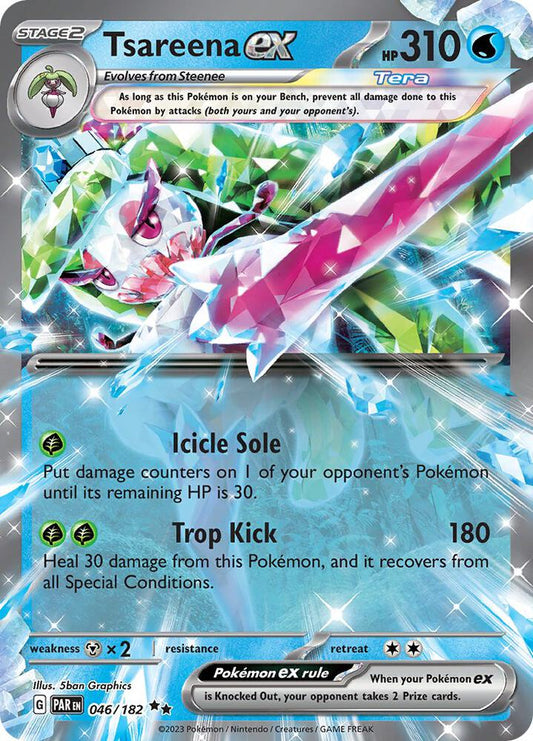Tsareena ex - 046/182 - SV04: Paradox Rift - Double Rare - 046/182