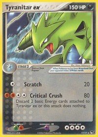 Tyranitar ex (Holo) - POP Series 1 - Ultra Rare - 017/017