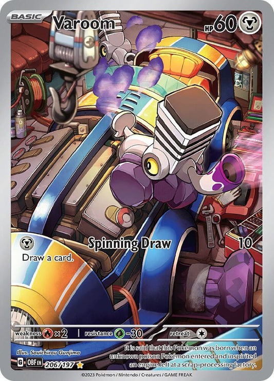 Varoom - 206/197 - SV03: Obsidian Flames - Illustration Rare - 206/197