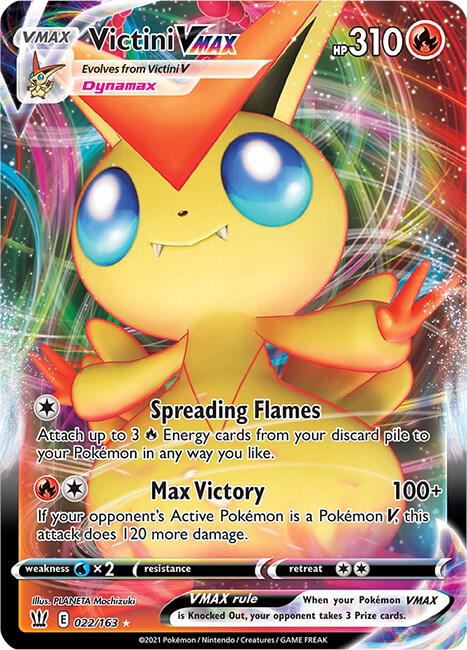 Victini VMAX - SWSH05: Battle Styles - Ultra Rare - 022/163