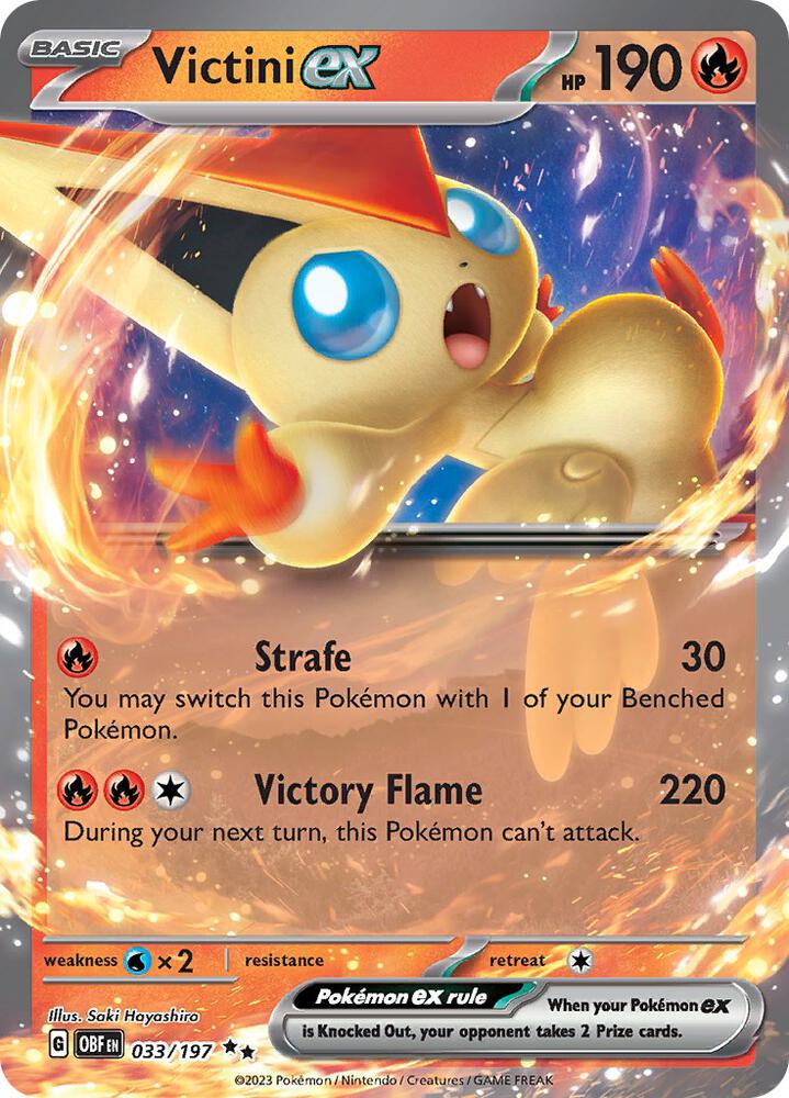 Victini ex - SV03: Obsidian Flames - Double Rare - 033/197