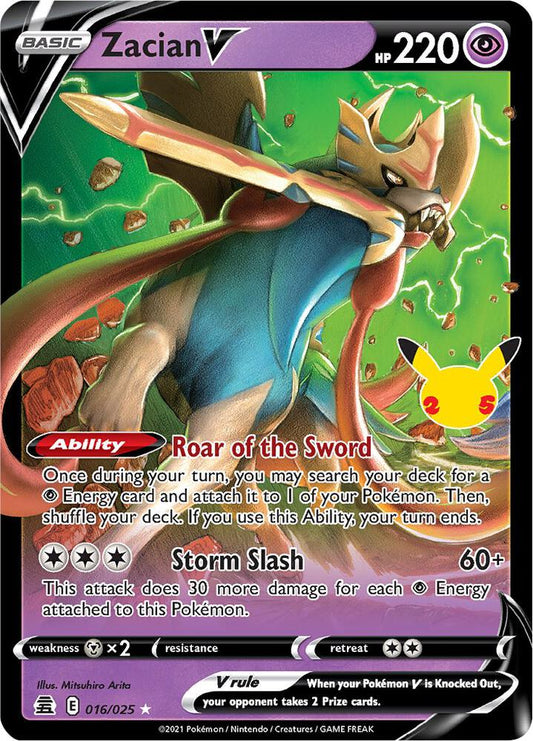 Zacian V - Celebrations - Ultra Rare - 016/025