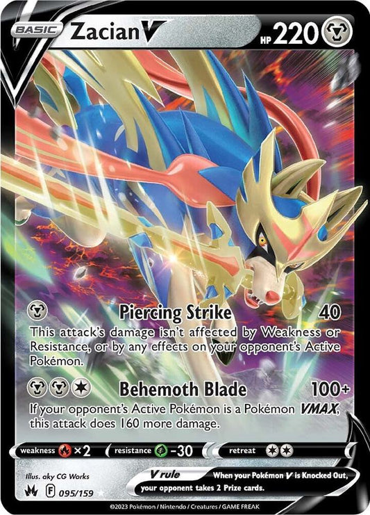 Zacian V - Crown Zenith - Ultra Rare - 095/159