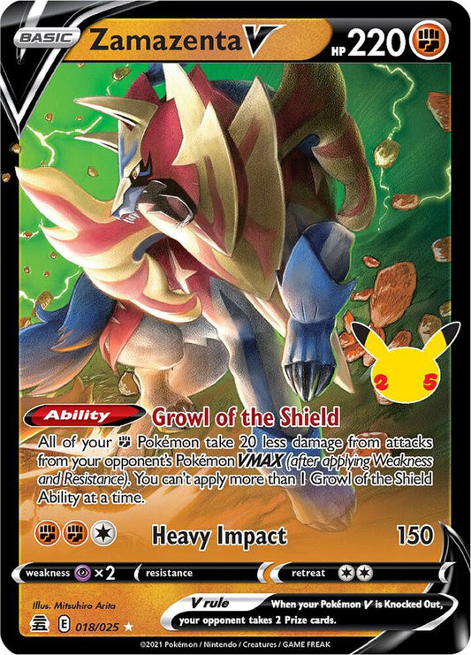 Zamazenta V - Celebrations - Ultra Rare - 018/025