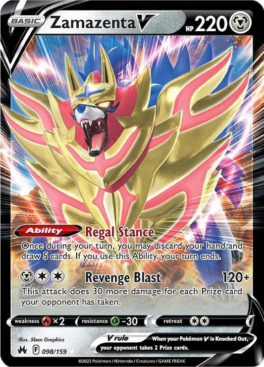 Zamazenta V - Crown Zenith - Ultra Rare - 098/159