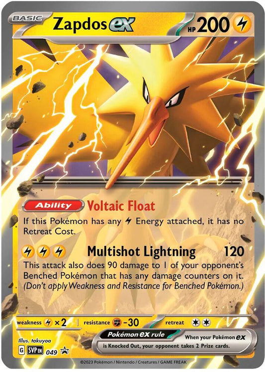Zapdos ex - 049 - SV: Scarlet & Violet Promo Cards - Promo - 049