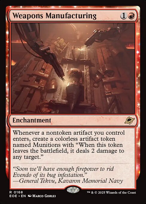 Weapons Manufacturing - Edge of Eternities - R - 168