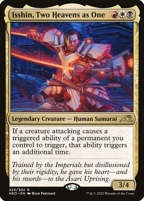 Isshin, Two Heavens as One - Kamigawa: Neon Dynasty - R - 224