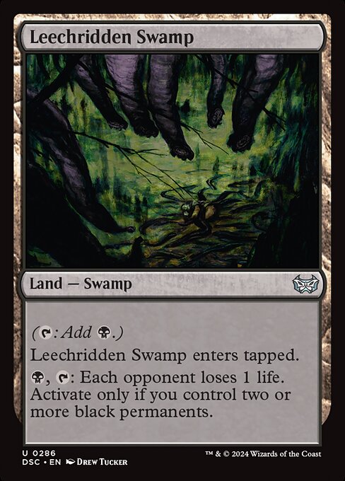 Leechridden Swamp - Commander: Duskmourn: House of Horror - U - 286