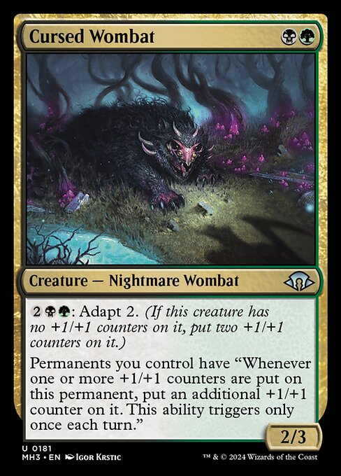 Cursed Wombat - Modern Horizons 3 - U - 181