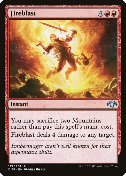 Fireblast - Dominaria Remastered - U - 119