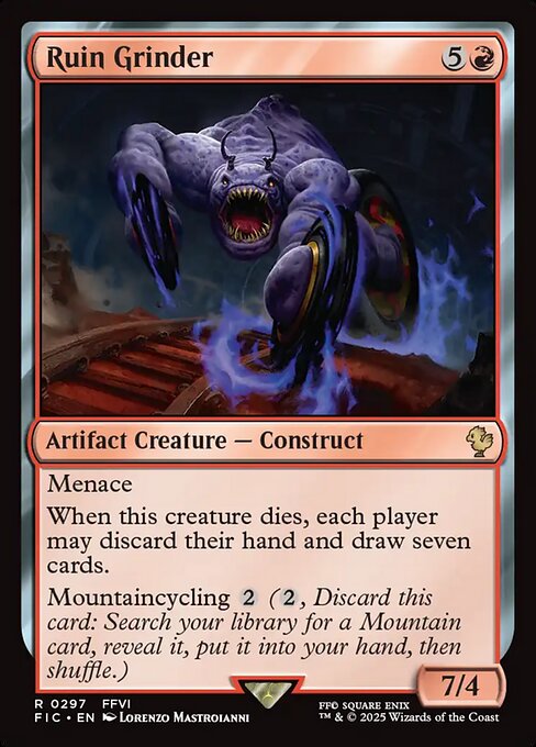 Ruin Grinder (Surge Foil) - Commander: FINAL FANTASY - R - 297